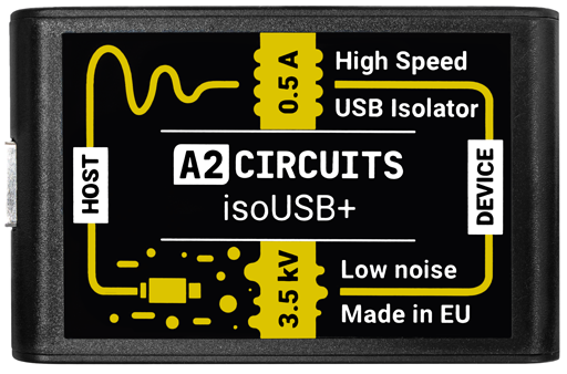High Speed USB Isolator A2circuits isoUSB+ v2